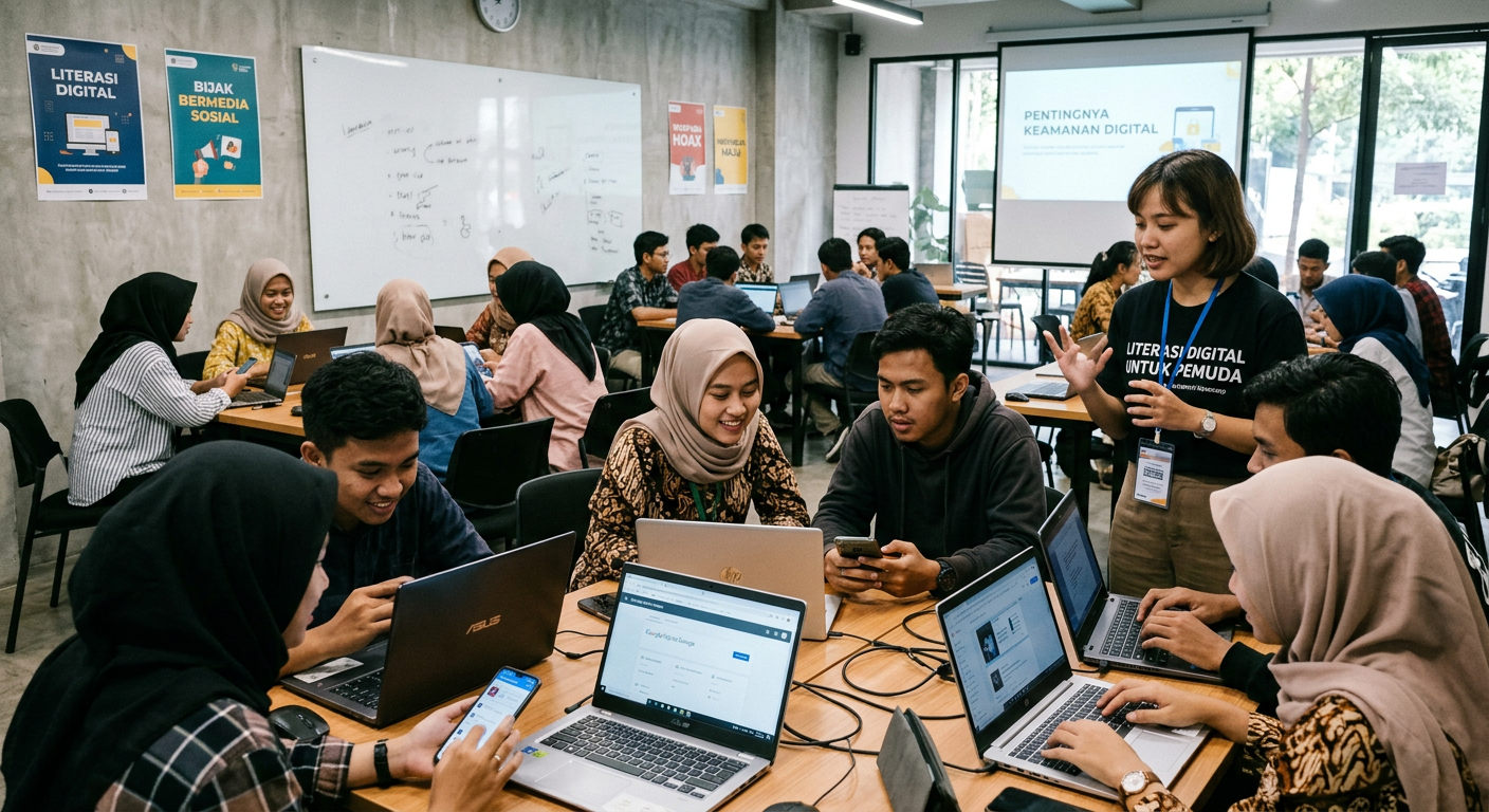 Workshop Literasi Digital Pemuda - kegiatan LIVESGP SIKKA
